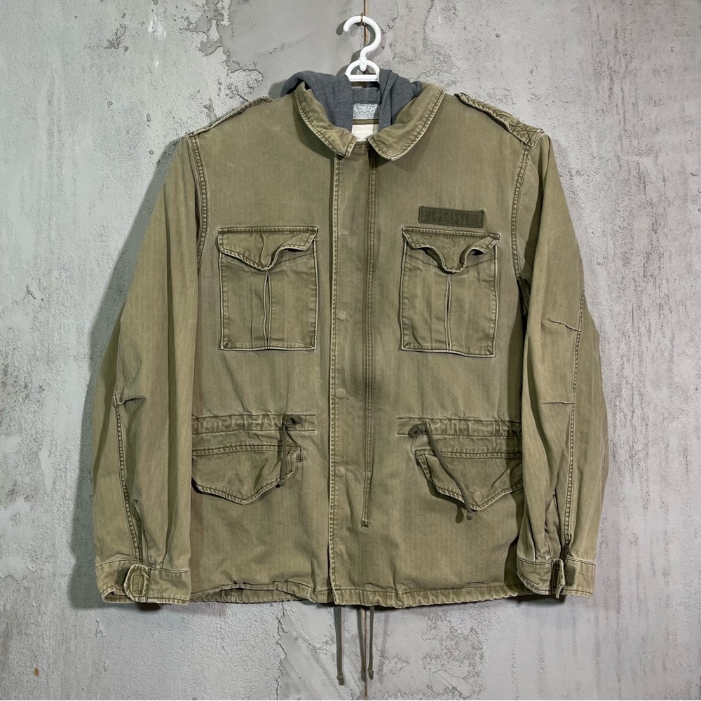 Hollister Olive Military Field Jacket